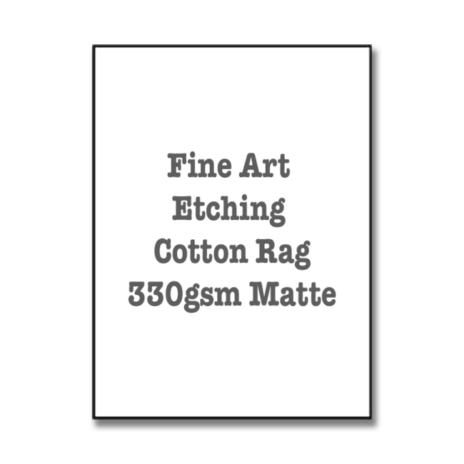 Fine Art Etching Cotton Rag 330gsm Matte